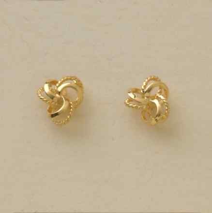 GWT SMALL PLAIN/ROPE KNOT STUDS
