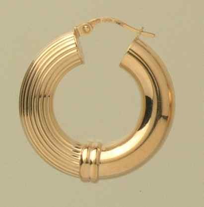 GWT 26x6mm PLAIN/GROOVED CREOLES