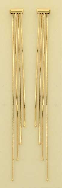 GWT 4"LONG 4 STRAND COBRA CHAIN DROPS