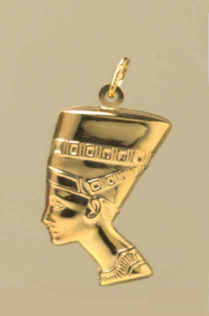 GWT LARGE HOLLOW EGYPTIAN HEAD PENDANT
