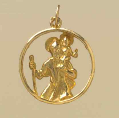 GWT LGE CUTOUT ST CHRISTOPHER