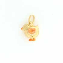 GWT ENAMEL CHICK CHARM