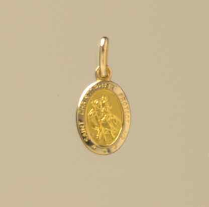 GWT 12mm OVAL ST CHRISTOPHER