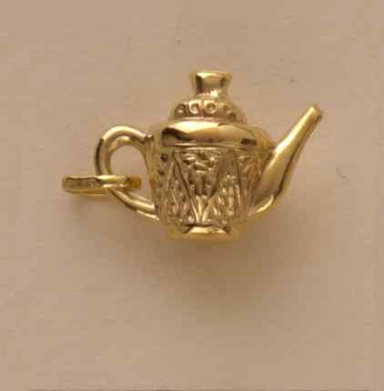 GWT HOLLOW TEAPOT CHARM