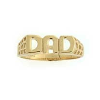 GWT 6mm WIDE LATTICE SHANK DAD RING