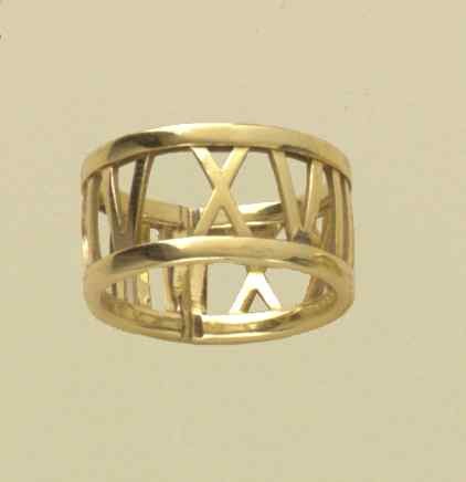 GWT ROMAN NUMERAL RING
