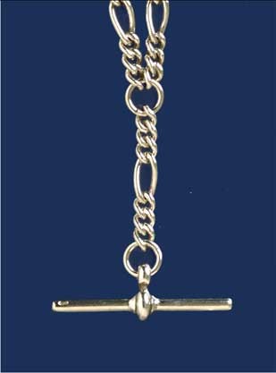 SWT 18in OXIDISED FIGARO ALBERT CHAIN  -