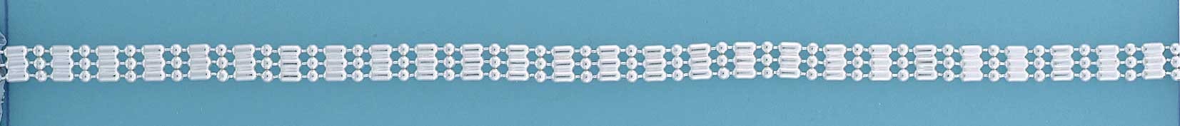 SWT 7in 3 ROW 1+1 BEAD BRACELET