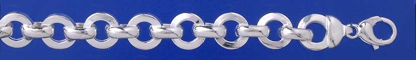 SWT HOLLOW SQ.SECT.ROUND LINK BRACELET