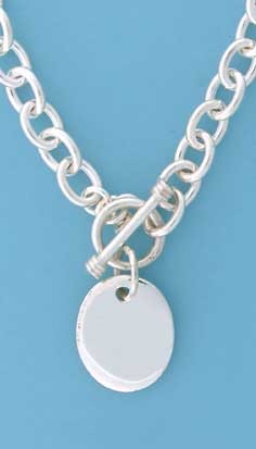 SWT 7mm TRACE TIF CHAIN WITH OVAL TAG