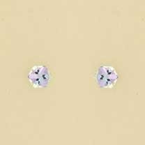 GPC 4mm CRYSTAL CUBE STUDS             =
