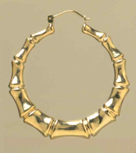 GPC LGE BAMBOO CREOLE EARRING