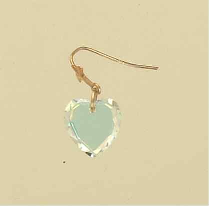 GPC CRYSTAL HEART DROP EARRING