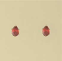 GPC 6mm TEARDROP IMM.CITRINE STUDS