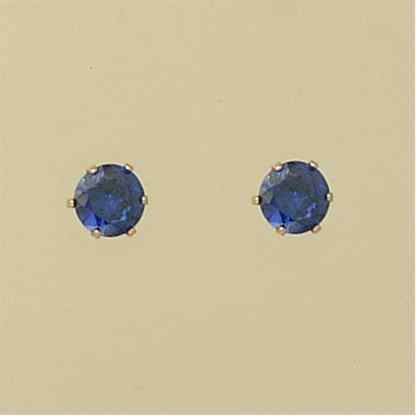 GPC 6mm TANZANITE COL.CZ CLAW SET STUDS