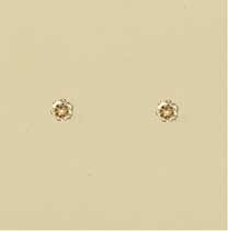 GPC 3mm CHAMPAGNE CZ SET STUDS