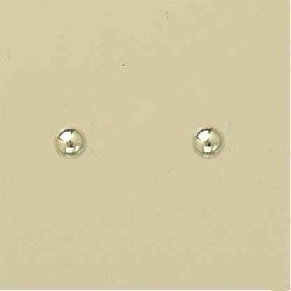 GPC 4MM WHITE GOLD BALL STUDS          =