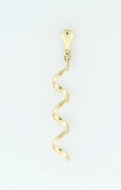 GPC 28mm SPIRAL DROP STUD EARRINGS