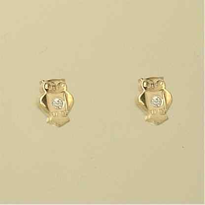 GPC SMALL CZ SET OWL STUDS             =