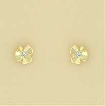 GPC SMALL CZ SET CLOVER STUDS          =