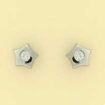 GPC 3mm CZ SET 8mm WHITE STAR STUDS