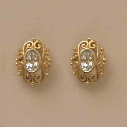 GPC OVAL CZ FANCY STUDS