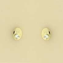 GPC SQ CZ SET 7x5mm OVAL STUD          =