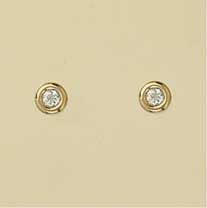 GPC 5mm CZ SET BUTTON STUD