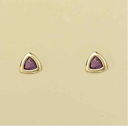 GPC TRILLION AMETHYST STUDS