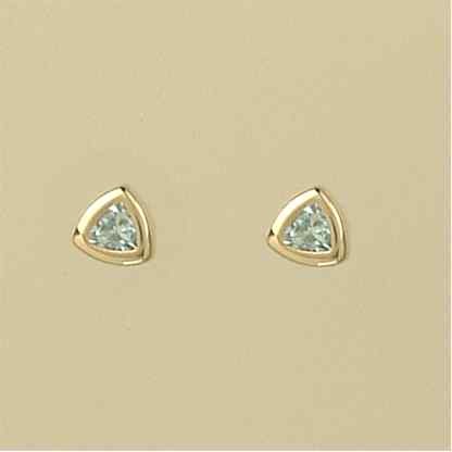 GPC TRILLION BLUE TOPAZ STUDS