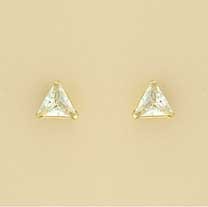 GPC 6mm TRIANGULAR CLAW SET CZ STUDS   =