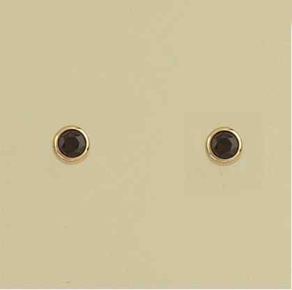 GPC 3mm GARNET RUB SET STUDS