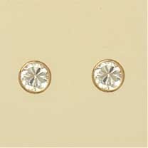 GPC 7MM RUBSET  CZ STUD                =