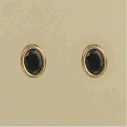 GPC 8x6mm OVAL SAPPHIRE STUDS
