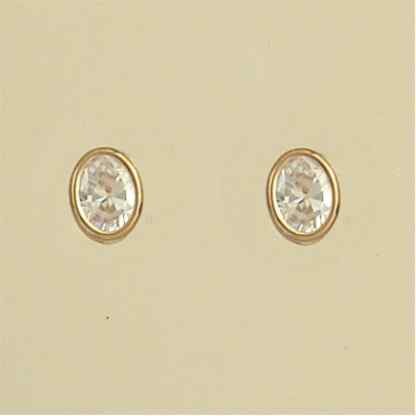 GPC 7x5mm OVAL CZ RUB SET STUDS