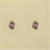 GPC 6x4mm OVAL RUBSET CZ COL. STUDS-AMY=