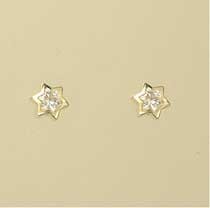 GPC 6mm CZ SET STAR STUD               =