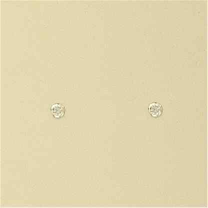 GPC 2MM RUBSET COLOR CZ STUD-BLUE TOP  =