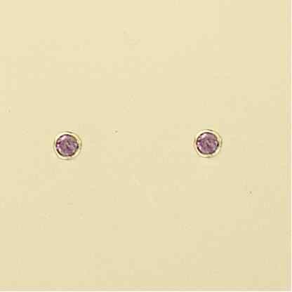 GPC 3MM RUBSET COLOR CZ STUD-AMY       =