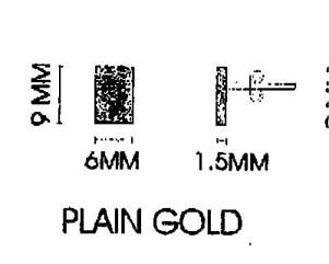 GPC 5mm SQUARE CZ CLAW SET STUDS-WHITE