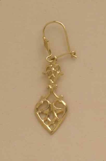 GPC CAST FILIGREE DROP EARRING         =