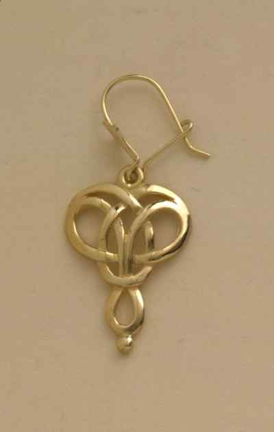 GPC CELTIC KNOT DROP EARRING           =