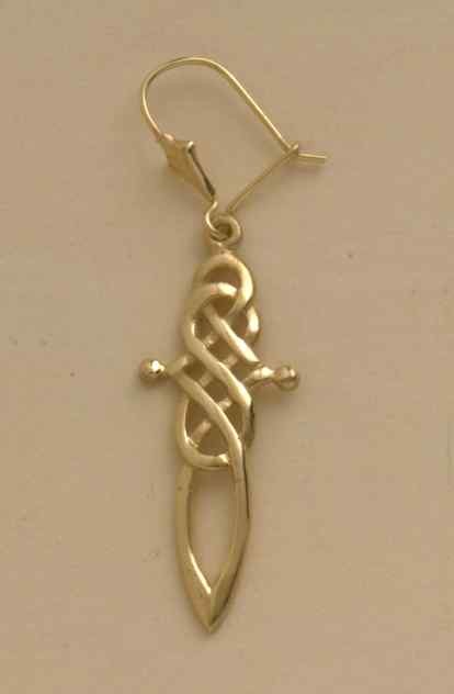 GPC CELTIC DAGGER DESIGN DROP EARRING  =