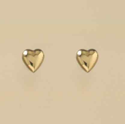 GPC PLAIN 7MM HEART STUD               =