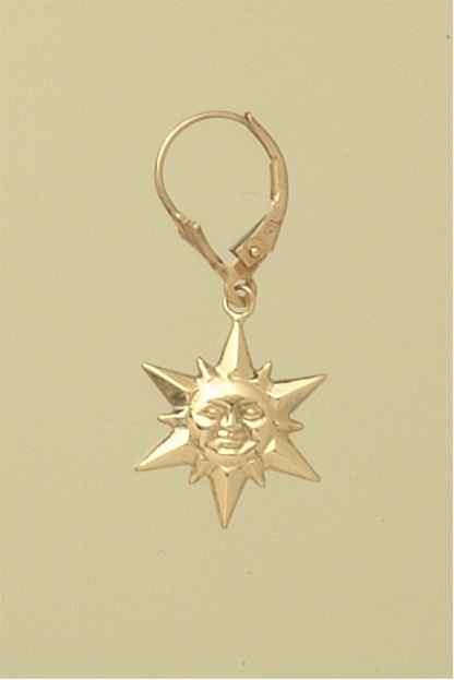 GPC 14mm SUN CONT.FITTING DROP EARRINGS-