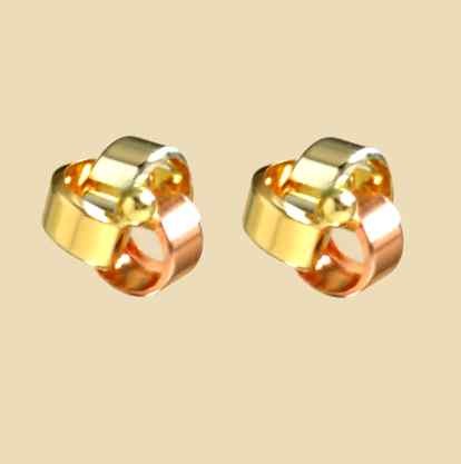 GPC 3 COLOUR FOLDED KNOT STUDS/BEAD