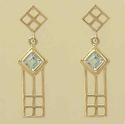 GPC SQ.BLUE TOPAZ MACKINTOSH STYLE DROPS