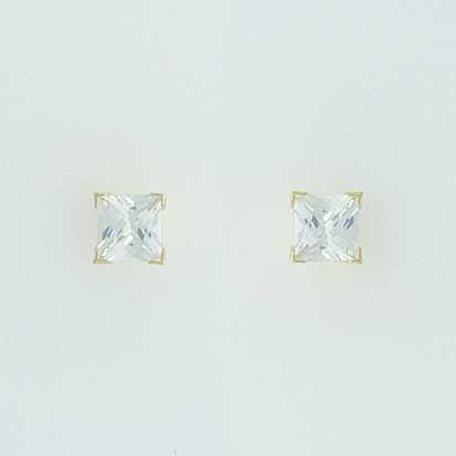 GPC 5mm SQUARE CZ CLAW SET STUDS       =