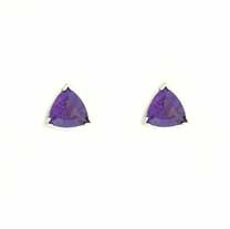 GPC WHITE TRILLION STUDS-AMETHYST