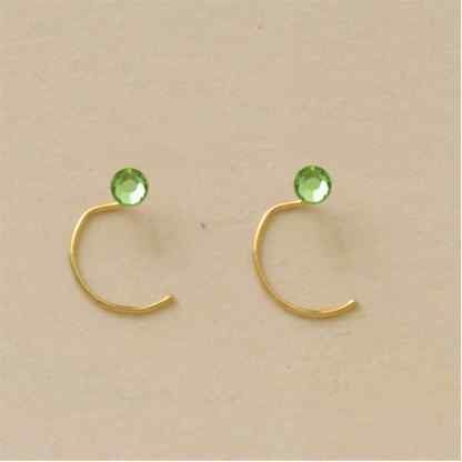 GPC 3mm FLAT CRYSTAL NOSE STUD-LT GREEN=